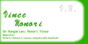 vince monori business card